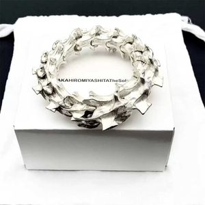 Chain Cobra Snake Bone Bracelet Keel Chain Style Classic Fashion Street Hip Hop Tide Brand Mens Jewelry Accessories Q240401