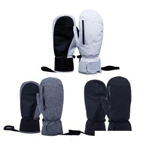 Kayak Eldivenleri Su Geçirmez Snowboard Touchsn Mittens Termal Kalın 231007 Damla Teslimat Sporları Dışarıda Kar Koruyucu Dişli OT2PV