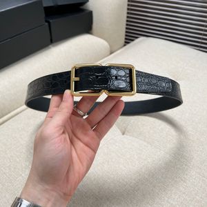 High quality classic designer Belt for women stainless steel YL buckle AAA Real leather mens belt Retro Luxury gold plating womens belt 30MM Reversible belt YL117