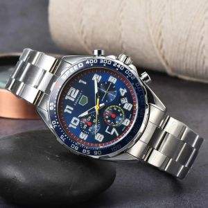 Luxury brand Hot Formula1 Designer Luxury Men's Watch Quartz movement Vintage 6 stitches Three eye Dial Chronograph Watches Classic Men Watches tog A33