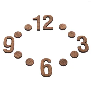 Wall Clocks DIY Digital Numbers Numerals Mechanical Supplies Wood Replacement Wooden