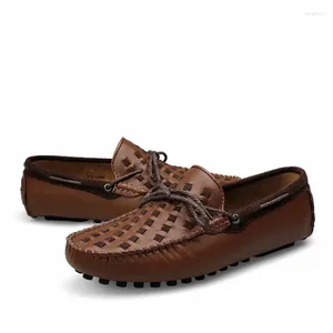 Scarpe casual da uomo in vera pelle italiane slip on mocassini da uomo designer mocassini morbidi da guida maschile taglia 38-48