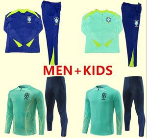 24/25 Mundial Brasil Roupa Esportiva Futebol Terno G JESUS COUTINHOCamiseta de futbol RICHARISON Brasil Maillot Equipamento Infantil Terno de Treinamento