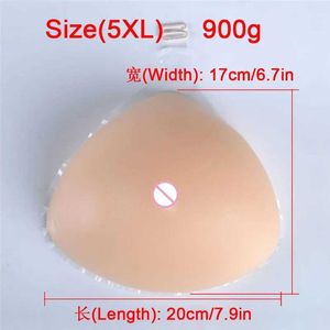 BROST PAD Portable Hook Type Triangle Silicone Boobs Fake Breast 900G/PCS F Cup Mastectomy Breast Form Enhancer Bröstförstärkning 24330