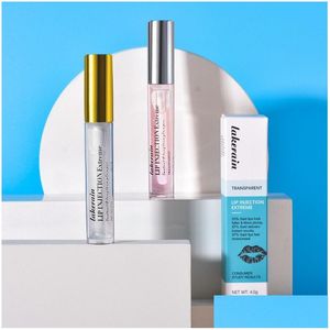 その他のヘルスビューティーアイテムLakerain Lip Plump Gloss Makeup Essence Lips Kit Natural Moisturizer Nutristious Hydrating光沢のあるリップグロスSE DHBF0