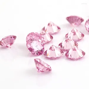 Loose Diamonds Pink Color Lab Moissanite Diamond Round Brilliant 1ct 6.5mmLooks Like Real For Ring Bracelet Necklace