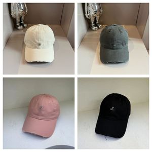 Kadın İlkbahar/Yaz Beyzbol Kapağı Sıkıntılı Şık Snapback Caps Düz renkli kamyoncu şapkaları Vintage Tasarımcı Hat Street Sanatçısı Casquette