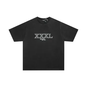 Erkekler T-Shirt Tasarımcı Marka Ba Kısa Kollu Yüksek Kaliteli T-Shirt Külot Saf Pamuk Gevşek Nefes Alabilir Moda Erkek ve Kadın Tees Y2K1