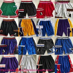 A autêntico short de basquete retro bordado e bordado com bolsos vintage pocket bolso de ginástica curta de ginástica calça de praia calça de moletom calça