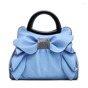 Bag Wash Denim Sloping Tide R Sweet Ladies Bow Borsa a tracolla Messenger