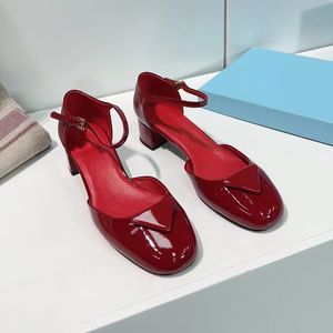2023ss rosa vermelho sexy marca mulheres bombas fundos vermelhos apontou toe sapatos de salto alto preto 7.5cm bombas rasas sapatos de casamento mais 40