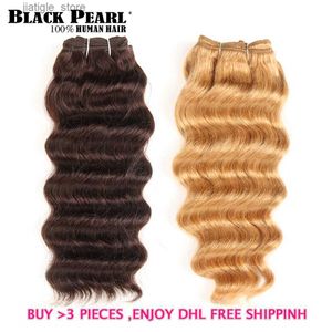 Syntetyczne peruki Hi głęboka fala Brazylijska ludzkie splot włosów Zajmuje Nature Deep Wave Hair 1 Piece tylko 27 99J Burgundia Remy Hair Y240401