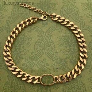 Halsbandsdesigner högkvalitativa halsband kubanska choker krage punk vintage chunky tjock länk kedja för kvinnor nyår smycken tillbehör lady halsband