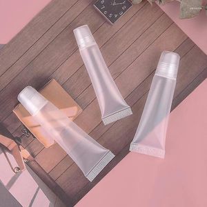 Storage Bottles 100Pcs 8/10/15ml Empty Lip Gloss Tube Sunscreen Cream Clear Cosmetic Container Squeeze Dispensing Bottle