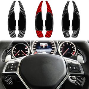 Car Styling Steering Wheel Shift Paddle Carbon Fiber+ABS Forged/Red/Black For Mercedes Benz AMG A/C/E /SL/S/G/GLA/GL63 Class 09-18