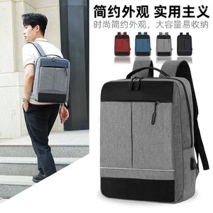 Sacos de armazenamento Cross Border Men's Business Computer Backpack Durável USB Carregando Estudante Casual