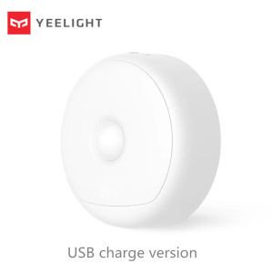 Kontroll (USB -laddning) YEELIGHT LED Night Light Infraröd magnet med krokar Fjärrkroppsrörelsessensor för Smart Home