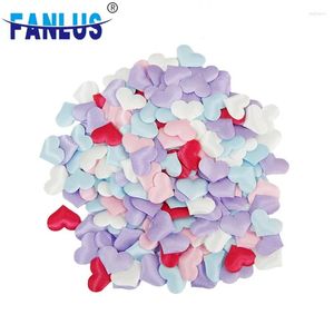 Party Decoration 200Pcs Sponge Satin Fabric Heart-shaped Petal Wedding Confetti DIY Romantic Love Valentine's Day Festival Decoration.