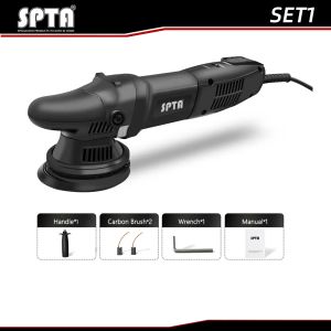 Parlatma Makinesi Aksesuarları SPTA 5inch 750W Çift Eylem Orbit 15mm Da Araba Ev Diy Parlatıcı Ağda Pedler Set Damlası Teslimat Otomatik OTRE2