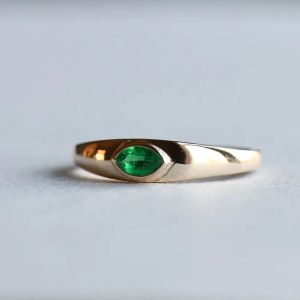 Ringe Jovovasmile 0,2 Karat 3*5mm Labor Emerald Ring und rosa Saphir für Frau Hochzeit Schmuck