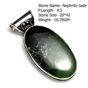 Pendant Necklaces Genuine Labradorite Moonstone Owyhee Opal Ruby Zoisite Prehnite Silvers Overlay Over Copper