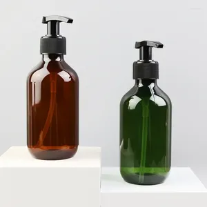 Dispensador de sabão líquido 4pcs 500 ml garrafas de bomba de plástico garrafa de shampoo vazio para desinfetante para queda de banheiro