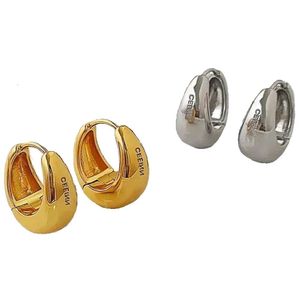 Dangle for Women Letters Earrings Mirror Metal Plated Gold Sier Ohrringe Retro Large Stud Earings Designer Jewelry Gift Zh132