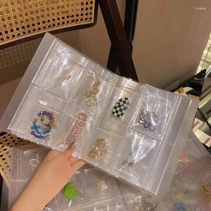 Jewelry Pouches 1 Piece Storage Desktop Drawer Organizer Transparent Necklace Bracelet Ring Book Holder Bag 3 Styles