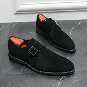 Dress Shoes 2024 High Quality Handmade Oxford Footwear Wedding Formal Italian Social Office Pointed Suede Loafers
