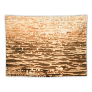Wandteppiche GOLDEN REFLECTIONS Tapisserie Dekorative Wandgemälde Ästhetische Raumdekoration
