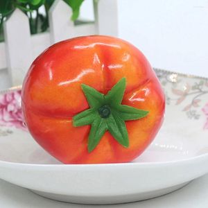 Decorative Flowers 15 Pcs Artificial Tomato Foam Model Fake Veggie Decorate Vegetables Decoration Food Realistic