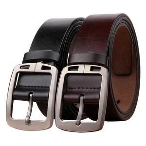 Belts Mens belt genuine leather buckle retro high-quality mens belt fashionable designer classic belt Q240401