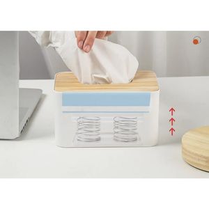 Drawer Bottom Storage Box Daily Paper Towel Box Spring Holder Tissue Box Spring Support Durable Presents for Living Room Kitchenfor Kitchen Paper Towel Organizer