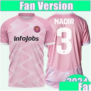 Soccer Jerseys 2024 Porcinos Fc Nadir Jacobo O.Coll Home Powder Color Football Shirt Short Sleeve Aldt Uniforms Drop Delivery Sports O Otway
