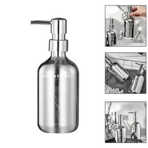 Lagringsflaskor Lotion Dispenser Shampoo Pump Bottle PP Tomkonditionering 500 ml