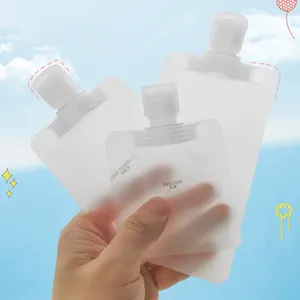 Dispenser di sapone liquido 100/50/30ml Formato da viaggio Tubo vuoto opaco trasparente Crema cosmetica Lozione Shampoo Bagno Contenitori spremuti Riutilizzabile