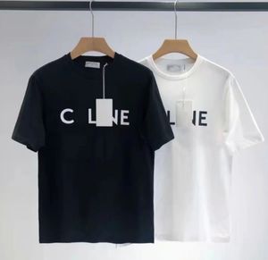 Designerskie koszulki męskie czyste bawełniane koszulki krótkoczepowe T-koszulki mody mody masy męskie i koszulki damskie para liter unisex wydrukowane letnie koszulki