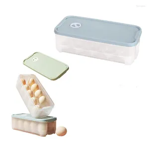 Lagringsflaskor 10/20 Cell Egg Plastic Box Kitchen Dispenser Organizer för kylskåp Matbevarande Holdne
