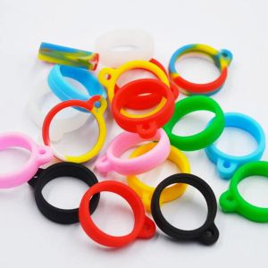 13mm 16mm 18mm 20mm 40mm Silicone Lanyard Band Silicon Necklace O Ring Clips for Disposable Pod Kit Flat Battery String Neck Rope Chain LL