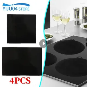 Table Mats 4PCS Induction Cooktop Mat Cooktops Scratch Protector For Stove Multifunctional Silicone Air Fryer Liners