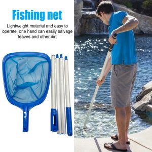 Swimming Pool Sweeping Net Telescopic Swimming Pool Cleaning Net Detachable Lightweight Multifunctional Fishing Tool Accessories