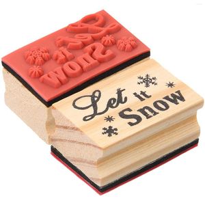 Storage Bottles 2 Pcs Christmas Snowflake Stamp Scrapbooking Xmas Stamper Toy's For Kids Children Die