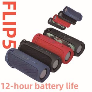 Flip5 Speaker Waterproof Home Outdoor Clock Mini Portable Wireless Bluetooth Speaker Radio Big with Powerful Sound