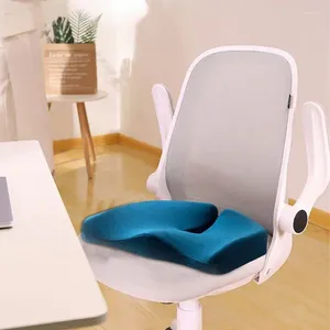 Assento de travesseiro ergonômico almofada de espuma de memória alívio da dor nas costas corretor de postura contornado para cadeira de rodas de carro cadeira de mesa de escritório