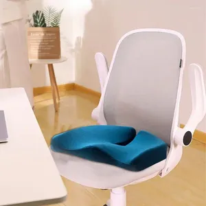 Kudde säte Ergonomisk minnesskum Pad Back Smärta Relief Contured Placure Corrector för bil rullstol Office Desk stol