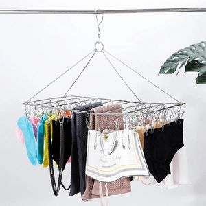 Appendini 24/36/46/52 Clip Appendiabiti pieghevole Stendino Multi-funzione per calzini Asciugamani Pannolini Reggiseni Intimo Commercio all'ingrossoDrop Ship