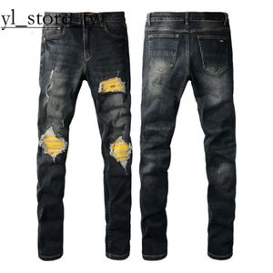 Amirir Jeans Wysokiej jakości luksusowy projektant Ksubi Jeans Street Trendy Rock Amirir Jeans Men Motocycle haftowane dżinsowe spodnie damskie miękkie dżinsy amirir 22 3862