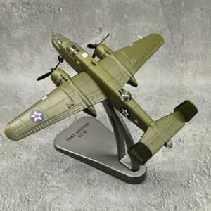 Aircraft Modle Diecast Metal B25 Plane Model Toy 1/144 Scale USAF B-25 Bomber Fighter Aircraft Airplane Model Toy For Collections YQ240401