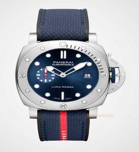 Herrsportklocka Designer Luxury Watch Panerrais Fiber Automatisk mekanisk klocka Navy Diving Series Hot Selling varor GQO5