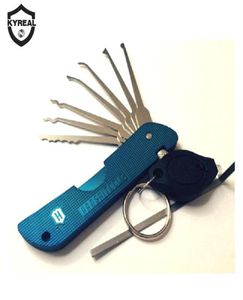 Narzędzia ślusarskie narzędzia haoshi lock blokada zablokowanie niebieskiego koloru blokady narzędzia narzędzia padlock jackknife jack nóż blokada zestaw shippi24876869592